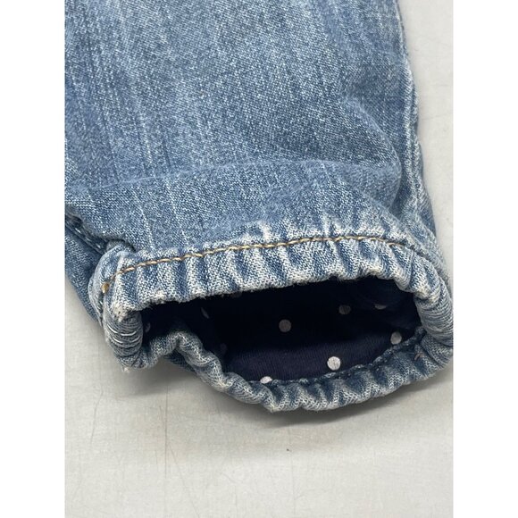 vintage baby gap layered jeans light blue wash pocket elastic size 12-18 READ - Picture 2 of 7